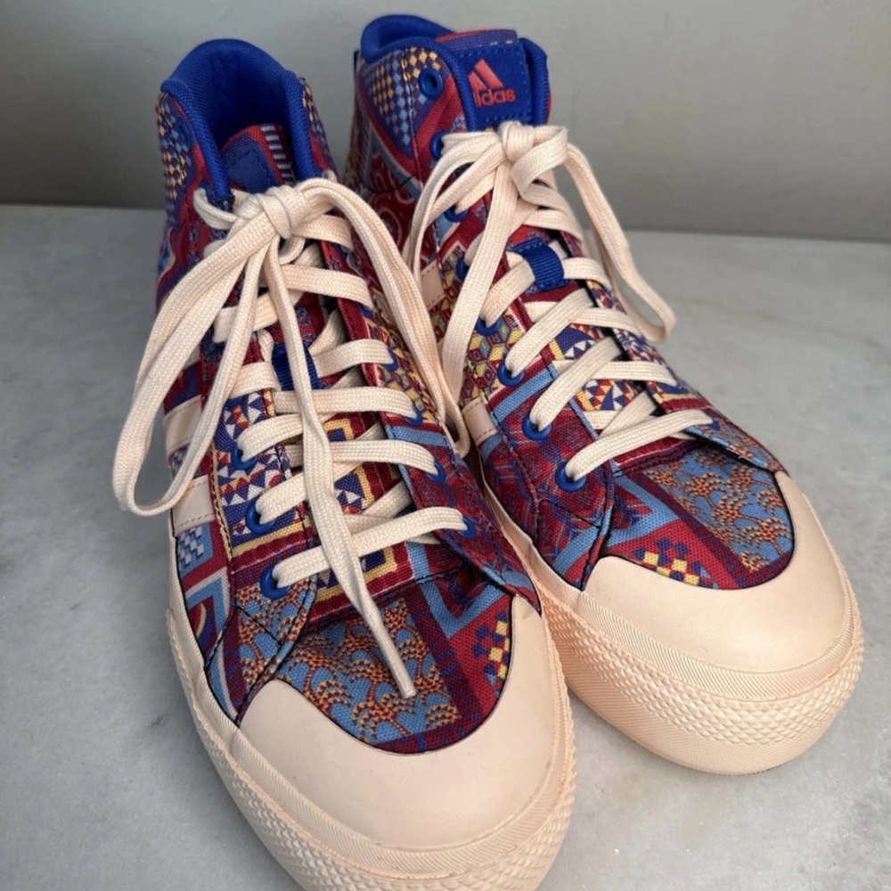 Adidas Farm Rio x Bravada 2.0 Mid Platform Womens Size 9.5 Patchwork Skate Shoes